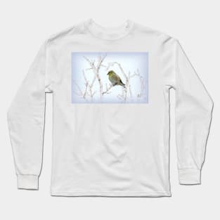 American Goldfinch Framed by the Limbs by Debra Martz Long Sleeve T-Shirt